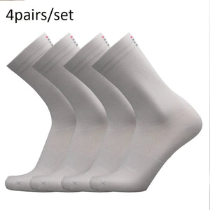 Planet Gates L14-4 pairs Professional Competition Cycling Socks Men Women Sport Riding Socks Mesh Basketball Badminton Racing Socks Calcetines Ciclismo