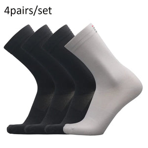 Planet Gates L14-4 pairs Professional Competition Cycling Socks Men Women Sport Riding Socks Mesh Basketball Badminton Racing Socks Calcetines Ciclismo