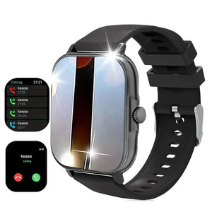 Planet Gates L21-Golden Smart Watch, Wireless Call/Dial, Multi Sport Mode, Multiple APP Reminders, Suitable for Every Friend, Compatible with IPhone/And