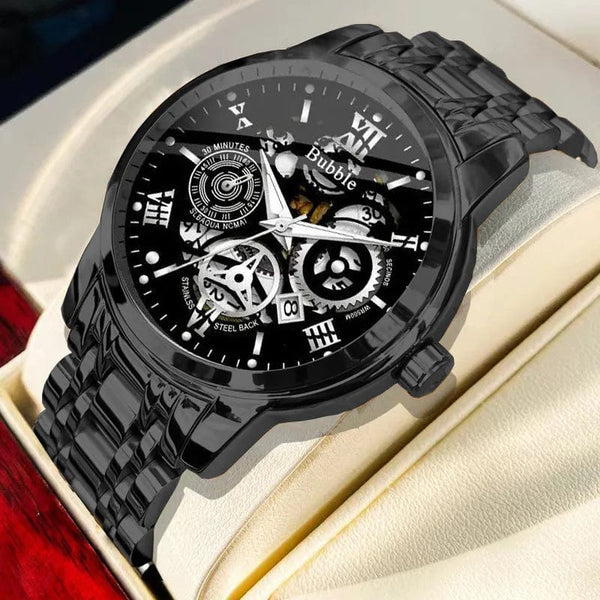 Planet Gates L93-04 UTHAI L93 Watch For Men Trendy High end Light Luxury Versatile Quartz Watches Waterproof Roman Hollow Male's Clock Watch