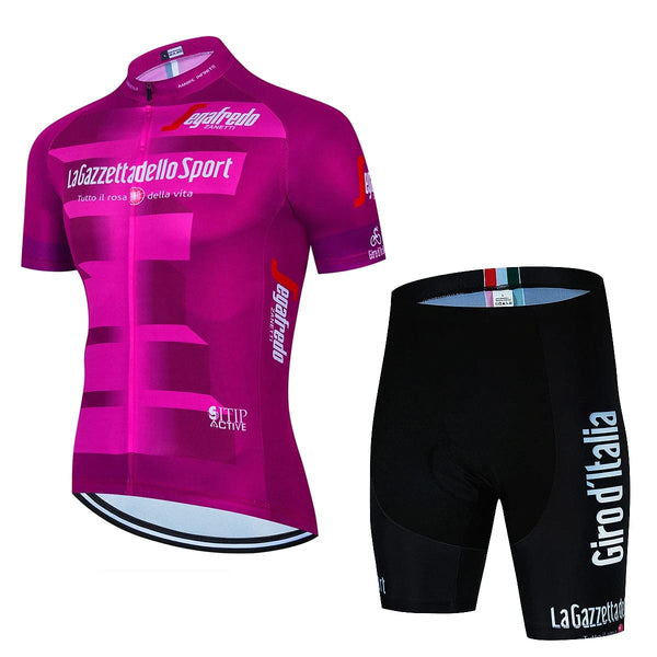 Planet Gates LA-23-X15H / XXL Tour De Giro D'ITALIA Cycling Jersey Set Men's Short Sleeve Mountain Uniform Ropa Ciclismo Cycling Maillot Cycling Clothing Suit