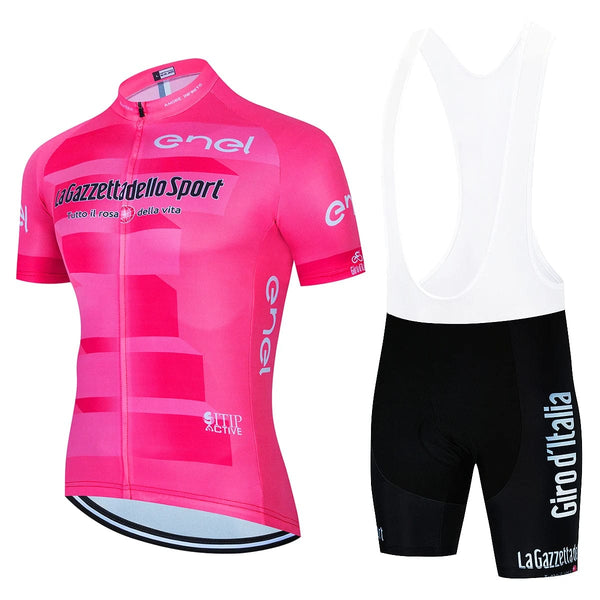Planet Gates LA-23-X15H / XXL Tour De Giro D'ITALIA Cycling Jersey Set Men's Short Sleeve Mountain Uniform Ropa Ciclismo Cycling Maillot Cycling Clothing Suit