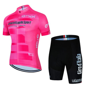 Planet Gates LA-23-X15H / XXL Tour De Giro D'ITALIA Cycling Jersey Set Men's Short Sleeve Mountain Uniform Ropa Ciclismo Cycling Maillot Cycling Clothing Suit