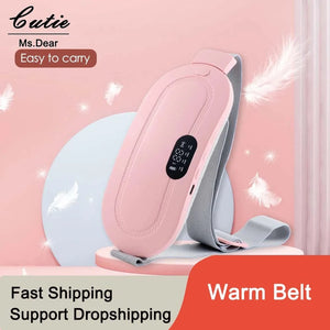 Planet Gates Lady Menstrual Heating Pad Warm Palace Belt Relieve Menstrual Abdominal Hot Compress Massager Warm Belly Waist Belt Electric