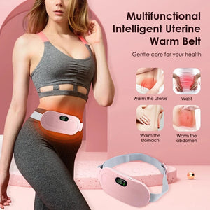 Planet Gates Lady Menstrual Heating Pad Warm Palace Belt Relieve Menstrual Abdominal Hot Compress Massager Warm Belly Waist Belt Electric