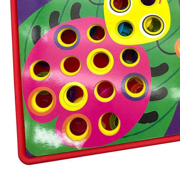 Planet Gates Ladybird Set L New Mushroom Nail DIY Cartoon Handmade Toys Children's Montessori Educational Toys Intelligent 3D Puzzle Game Jigsaw Board Gifts