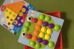 Planet Gates Ladybird Set L New Mushroom Nail DIY Cartoon Handmade Toys Children's Montessori Educational Toys Intelligent 3D Puzzle Game Jigsaw Board Gifts