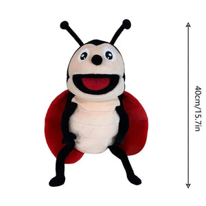 Planet Gates Ladybug / about 30cm Hand Puppets Kids Toys Plush Insects Animal Caterpillar Ladybug Hand Puppets Doll Family Storytelling Role-playing Finger Toys