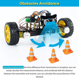 Planet Gates LAFVIN 2WD Smart Robot Car Chassis Kit for Arduino Project DIY Electronic Educational Automation Robot Car