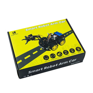 Planet Gates LAFVIN Mechanical 4WD Robot Arm Car Kit for Arduino Smart Robot Car Set for Learning Education Automation Kits