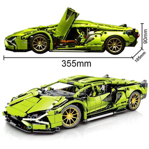 Planet Gates Lamborghini Technical Bugatti Building Blocks Lamborghini Hypercar Racing Car Model Assemble Vehicle Bricks Toys For Boys Children Gifts