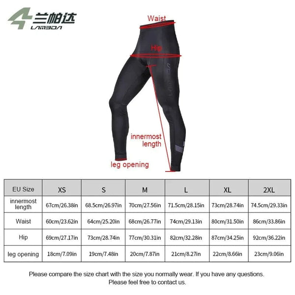 Planet Gates LAMEDA Cycling Pants Men PRO Bike Long Pants Cool Breathable Cycling Bib Pants Quick Dry Bike MTB Ride Tight Trousers