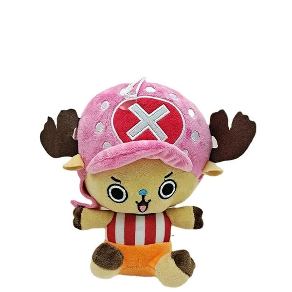Planet Gates lanse qianba 2024 HoT 25cm One Piece Anime Figure Zoro Luffy Chopper Plush Toys Cute Cartoon Plushie Stuffed Dolls Pendant Kids Xmas Gifts