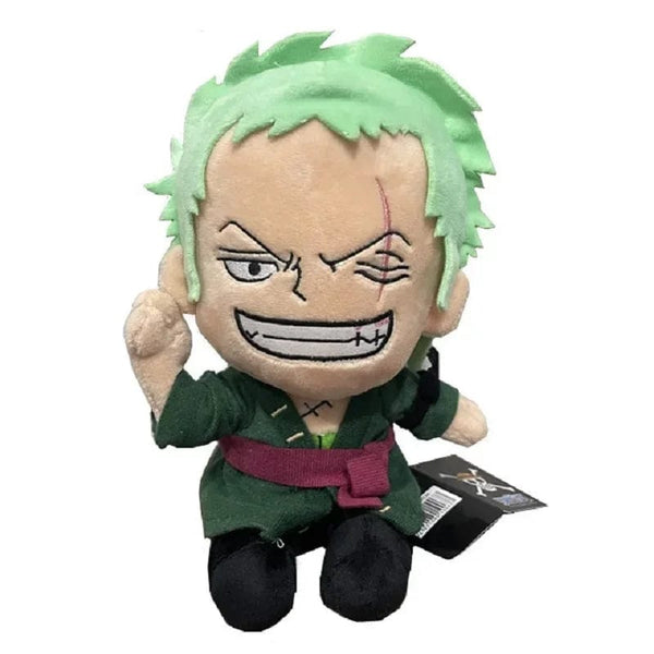 Planet Gates lanse qianba 2024 HoT 25cm One Piece Anime Figure Zoro Luffy Chopper Plush Toys Cute Cartoon Plushie Stuffed Dolls Pendant Kids Xmas Gifts