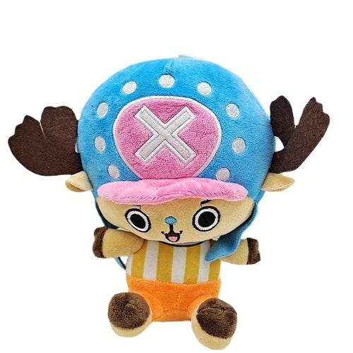 Planet Gates lanse qianba 2024 HoT 25cm One Piece Anime Figure Zoro Luffy Chopper Plush Toys Cute Cartoon Plushie Stuffed Dolls Pendant Kids Xmas Gifts