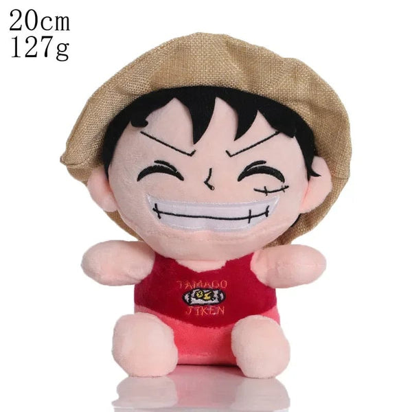 Planet Gates lanse qianba 2024 HoT 25cm One Piece Anime Figure Zoro Luffy Chopper Plush Toys Cute Cartoon Plushie Stuffed Dolls Pendant Kids Xmas Gifts