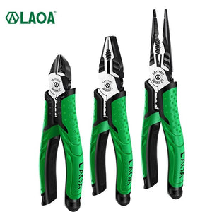 Planet Gates LAOA Multifunction Wire Stripper Diagonal Pliers Wire Cutter Long Nose Pliers Side Cutter Cable Shears Electrician Hand Tools