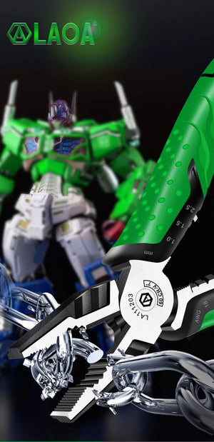 Planet Gates LAOA Multifunction Wire Stripper Diagonal Pliers Wire Cutter Long Nose Pliers Side Cutter Cable Shears Electrician Hand Tools