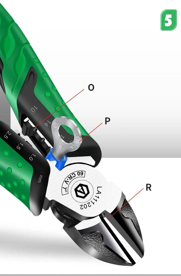 Planet Gates LAOA Multifunction Wire Stripper Diagonal Pliers Wire Cutter Long Nose Pliers Side Cutter Cable Shears Electrician Hand Tools