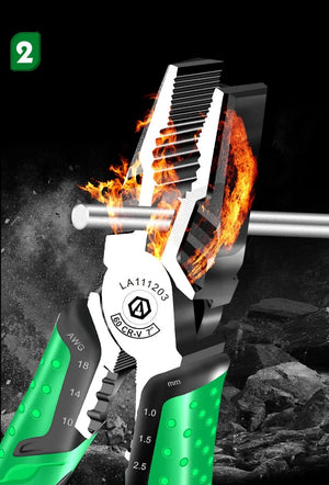 Planet Gates LAOA Multifunction Wire Stripper Diagonal Pliers Wire Cutter Long Nose Pliers Side Cutter Cable Shears Electrician Hand Tools