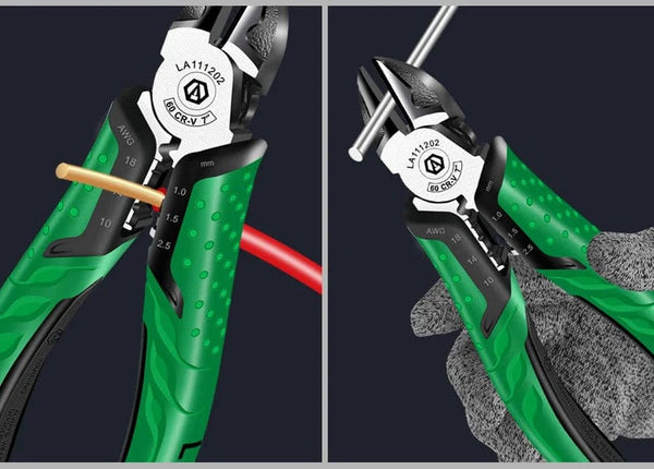 Planet Gates LAOA Multifunction Wire Stripper Diagonal Pliers Wire Cutter Long Nose Pliers Side Cutter Cable Shears Electrician Hand Tools