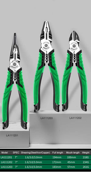 Planet Gates LAOA Multifunction Wire Stripper Diagonal Pliers Wire Cutter Long Nose Pliers Side Cutter Cable Shears Electrician Hand Tools