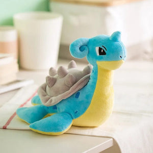 Planet Gates Lapras / 25cm l 9.8inch Kawaii Pokemon Lapras Stuffed Toys Cartoon Cute Water Sprit Plush Dolls Throw Pillow Birthday Gift  For Kids Friends Boys