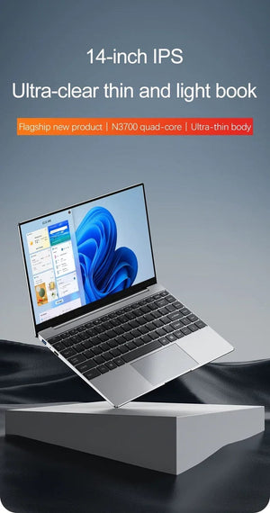 Planet Gates Laptop Intel Pentium N3700 16GB RAM 1024GB SSD Notebook 1920*1080 Resolution Windows 11 Unlock Computer Office Study gamer PC