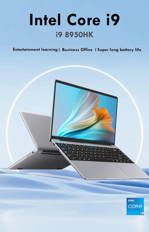 Planet Gates Laptops Portable i9 Notebook Windows 11 14.1" Laptop Computer PC Gamer Intel Core i9 8950HK Office Study Gaming Laptops