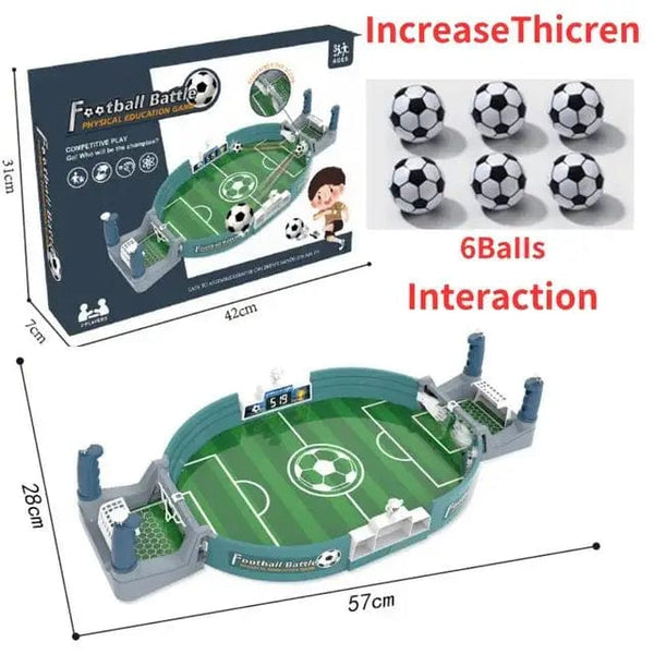 Planet Gates Large 6 balls Soccer Table Football Board Game Match Toys For Family Party Game Tabletop Play Ball Soccer Toys Parent-child Interactive Soccer