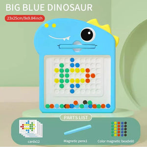 Planet Gates large blue Children's magnetic pen drawing board puzzle magnetic magnet stone bead focus training coordination exercise toy