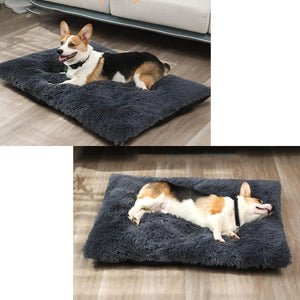 Planet Gates Large Dog Bed Washable Plush Pet Bed Anti Anxiety Warm Dog Cushion Sleeping Mat Comfoetable Pet Mats for Small Medium Large Dogs