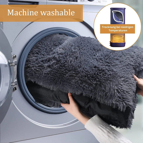 Planet Gates Large Dog Bed Washable Plush Pet Bed Anti Anxiety Warm Dog Cushion Sleeping Mat Comfoetable Pet Mats for Small Medium Large Dogs