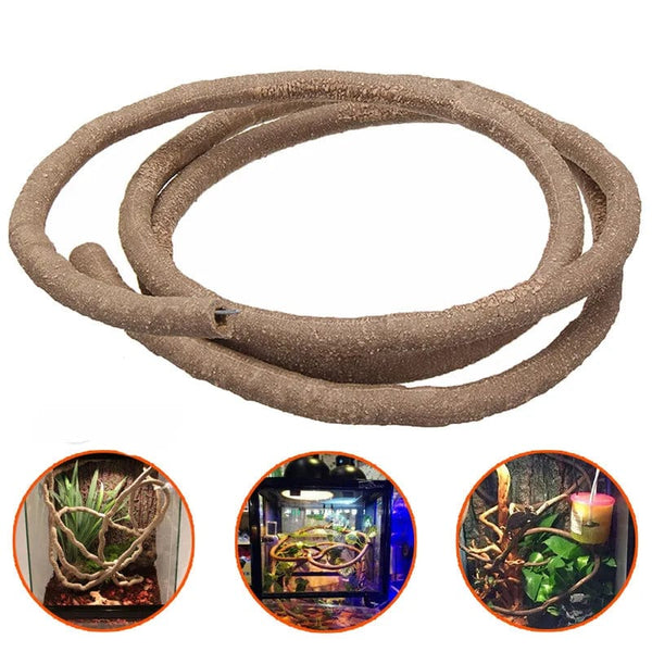 Planet Gates Large Flexible Vines Rattan Habitat Decoration Bendable Jungle Branches Climb Pet Supplies Reptiles Terrarium Decor 1.5/2.5/3m