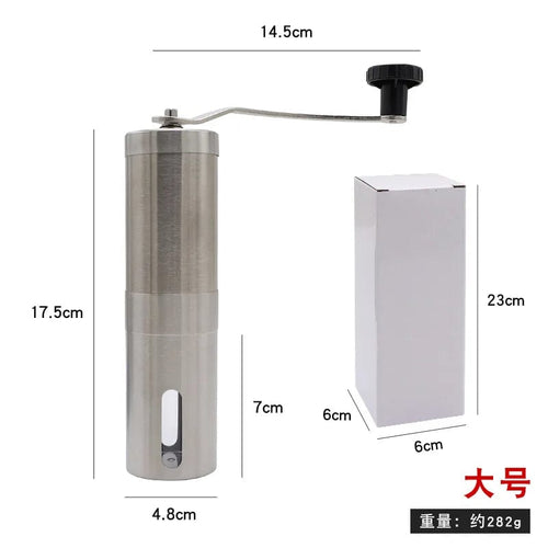 Planet Gates Large Manual Coffee Grinder Hand Steel Ceramics Core Coffee Grinding Hand Mill Cafe Burr Mill Grinder Ceramic Corn Coffee Machine