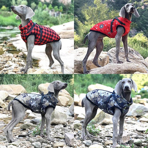 Planet Gates Large Pet Dog Jacket With Harness Winter Warm Dog Clothes For Labrador Waterproof Big Dog Coat Chihuahua French Bulldog Outfits