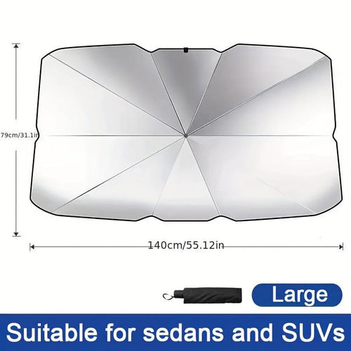 Planet Gates Large Protect Your Car From The Sun With This Universal Windshield Sun Visor!