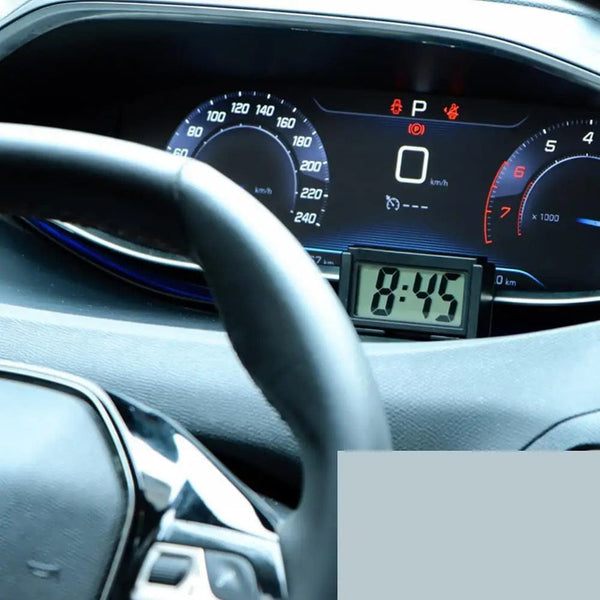 Planet Gates Large Screen Home Digital Display Car Clock Paste Electronic Mini Car Electronic Clock Automotive Supplies Simple Type