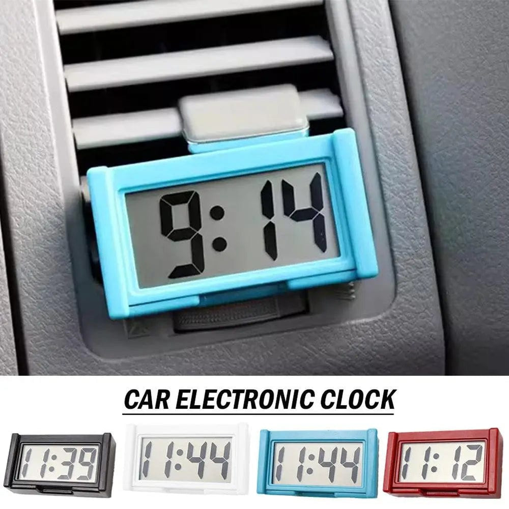 Planet Gates Large Screen Home Digital Display Car Clock Paste Electronic Mini Car Electronic Clock Automotive Supplies Simple Type