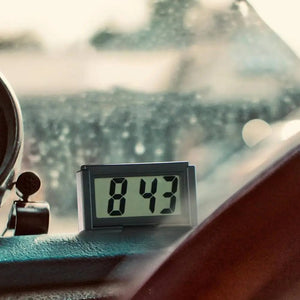 Planet Gates Large Screen Home Digital Display Car Clock Paste Electronic Mini Car Electronic Clock Automotive Supplies Simple Type