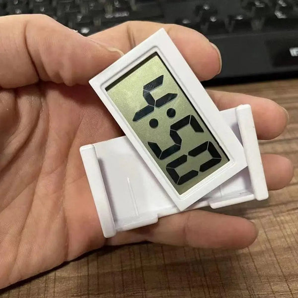 Planet Gates Large Screen Home Digital Display Car Clock Paste Electronic Mini Car Electronic Clock Automotive Supplies Simple Type