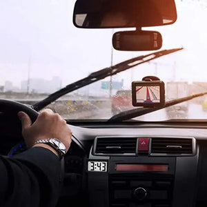 Planet Gates Large Screen Home Digital Display Car Clock Paste Electronic Mini Car Electronic Clock Automotive Supplies Simple Type