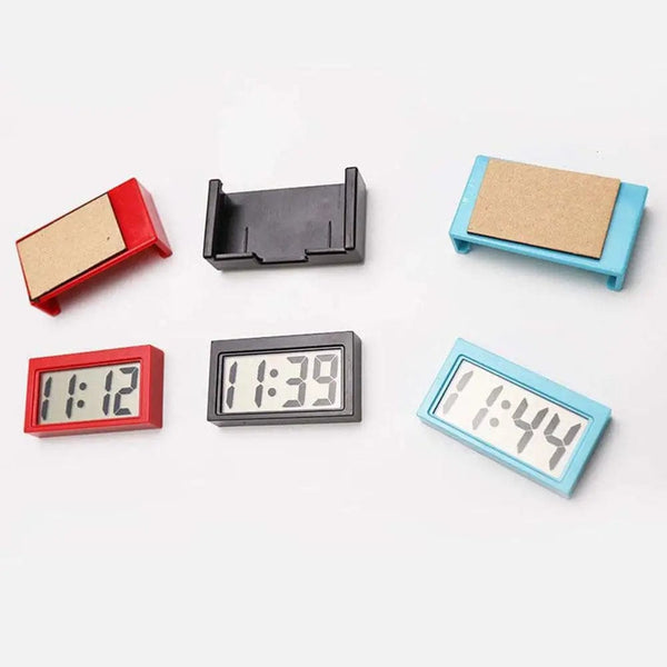 Planet Gates Large Screen Home Digital Display Car Clock Paste Electronic Mini Car Electronic Clock Automotive Supplies Simple Type