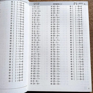 Planet Gates Large size 96 pages Large Size 96 Pages/set Addition Subtraction Kids Early Education Exercise Books for Mathematics Children Practice Math Notebook