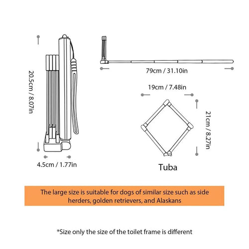 Planet Gates large size / CHINA Pet Dog Long Handle Pet Pooper Scooper Foldable Dog Pee Catcher Urine Stick multifunctional Dog Poop Catcher Waste Cleaning Tool