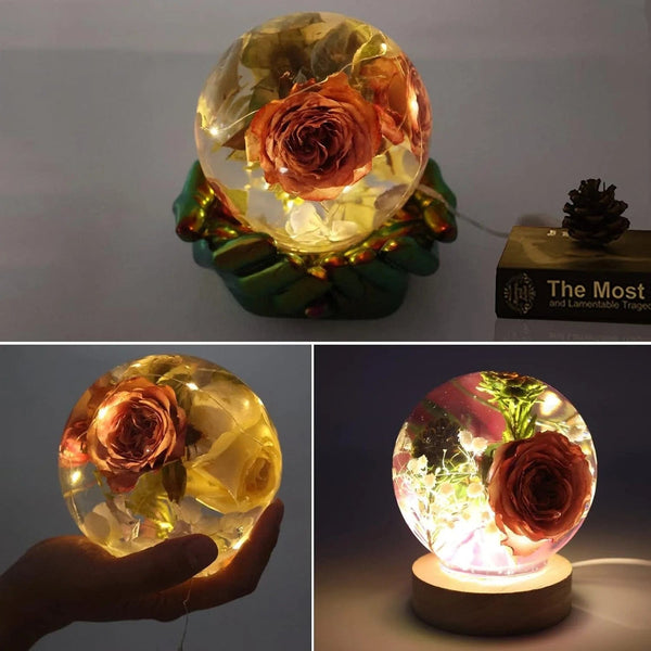 Planet Gates Large Sphere Resin Molds,Crystal Ball Silicone Resin Molds for Flowers Preservation,Seamless Orb Epoxy Resin Molds