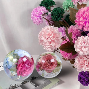 Planet Gates Large Sphere Resin Molds,Crystal Ball Silicone Resin Molds for Flowers Preservation,Seamless Orb Epoxy Resin Molds