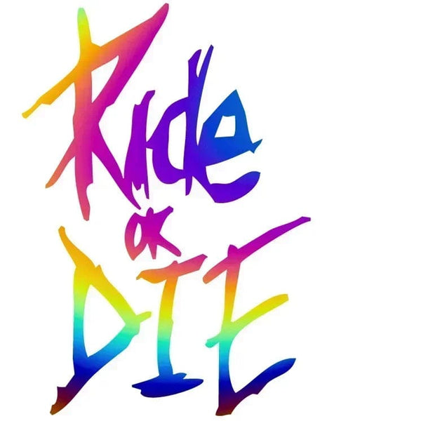 Planet Gates laser 1/2/3pc MTB Bike Frame Sticker Ride or Die Top Tube Sticker Bicycle Decals Decorative Frame Stickers Bike Stickers Bike Decal