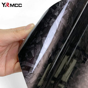Planet Gates Laser Carbon Silver / 50cmx300cm Carbon Fiber Film Glossy Black Car Body Film Forged Carbon Fiber Vinyl Wrap Film Self Adhesive Decal Sticker for Car Accessories