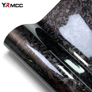 Planet Gates Laser Carbon Silver / 50cmx300cm Carbon Fiber Film Glossy Black Car Body Film Forged Carbon Fiber Vinyl Wrap Film Self Adhesive Decal Sticker for Car Accessories